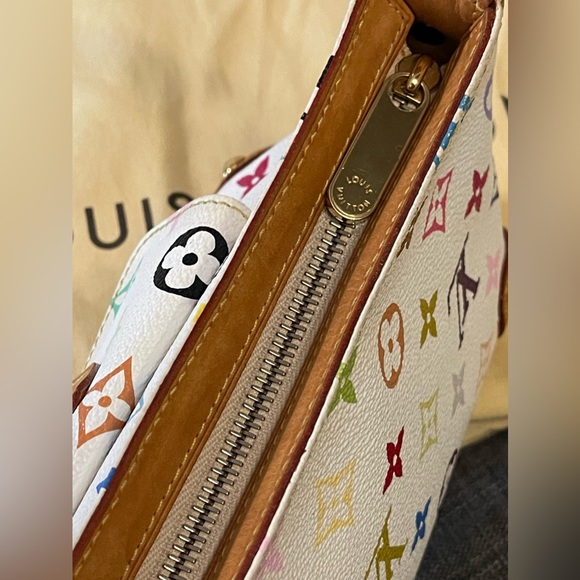 🔥FLASH SALE🔥Preloved LOUIS VUITTON Pochette Eliza in White Multicolour Monogram - Picture 10 of 11